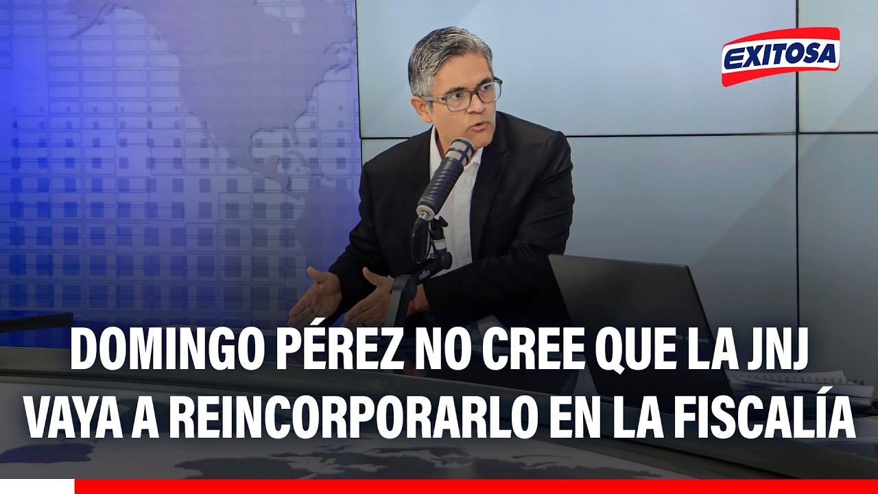🔴🔵 José Domingo Pérez no cree que la JNJ vaya a reincorporarlo en la Fiscalía