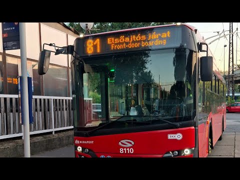 Az új 81-es trolival a felsővezeték nélküli Miskolci utcában, 2025-06-28