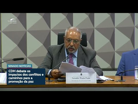 Debate na CDH reforça importância de ações concretas para manutenção da paz