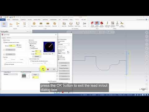 Mastercam 2018 Lathe Tutorial 2 - Roughing Toolpath (Captioned)
