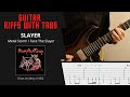 Slayer - Metal Storm / Face The Slayer - Guitar riffs with tabs / cover / lesson