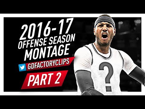 Carmelo Anthony Offense Highlights Montage 2016/2017 (Part 2) - Last Season For Knicks?