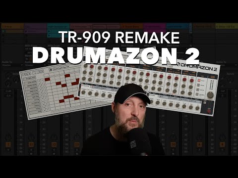 Making techno with the TR-909 virtual drum machine emulation Drumazon 2