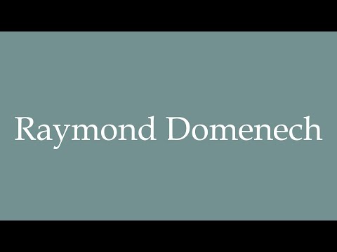 How to Pronounce ''Raymond Domenech'' Correctly in French