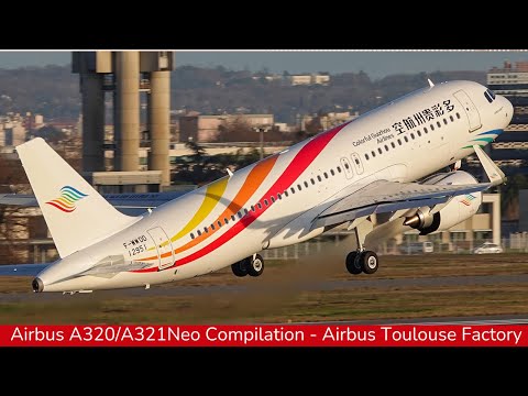 AIRBUS A320NEO & A321Neo Compilation, Airbus Toulouse Factory & Flight test (2025)
