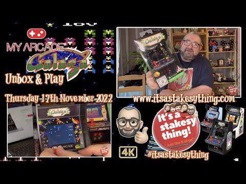 GALAGA, My Arcade Micro Player, Unboxing & Play #itsastakesything