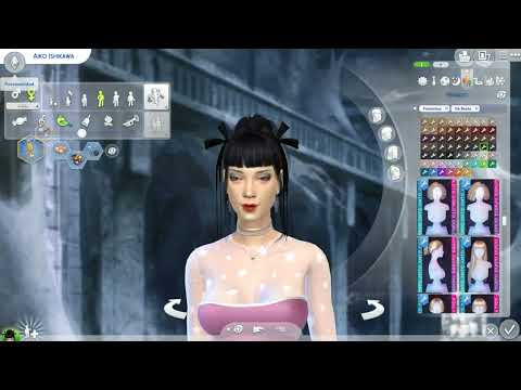 sims 4 alpha cc download asian girls female Aiko Ishikawa by Bonita100 Cas Video Preview