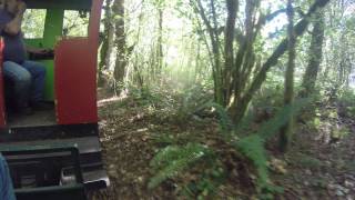 preview picture of video 'narrow gauge train ride, behind cab, 4k'