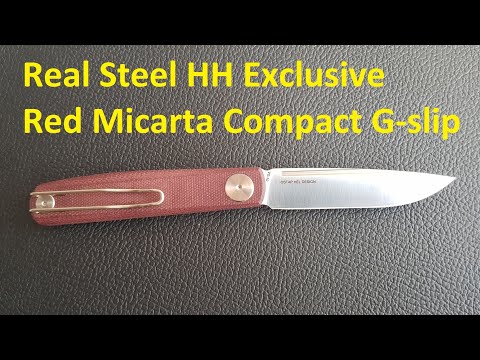 Real Steel HH Exclusive Red Micarta Compact G-slip