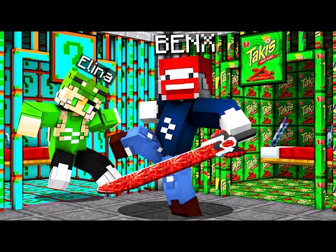 LUCKY BLOCK GEFÄNGNISZELLE BATTLE gegen ELINA, EBRU, GAMBO in Minecraft