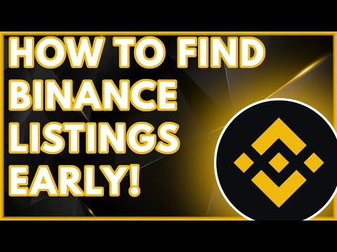 How to Find Binance Listings.. BEFORE THE LISTING!