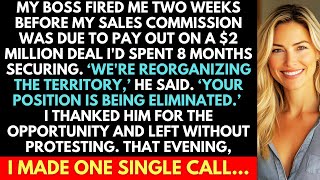 My Boss Fired Me Right Before My Commission On A $2 Million Deal Was Due. So I Made One Call And...