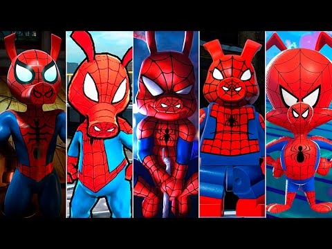 Evolution of Spider-Ham in Spider-Man Games (2010 - 2023)