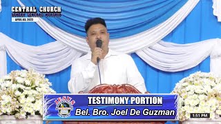 Download Lagu JMCIM | Testimony Portion | Bel. Bro. Joel De Guzman | April 3, 2022 Thumbnail