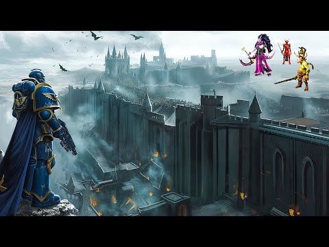 10,000,000 CHAOS DAEMONS ATTACK SPACE MARINE FORTRESS - WARHAMMER 40K - Epic Battle Simulator 2