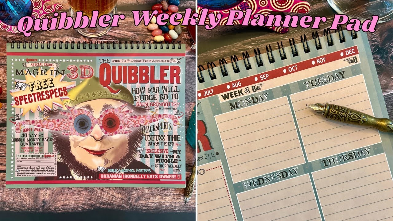 Harry Potter Quibbler Weekly Planner Pad