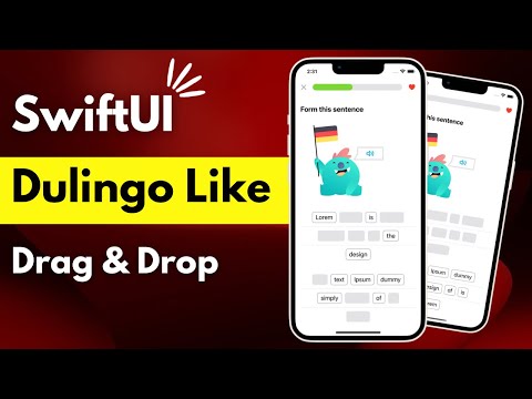 SwiftUI Minimal App UI - Dulingo Like Drag & Drop - Xcode 13 - SwiftUI Tutorial