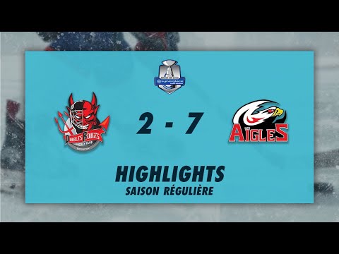 Diables Rouges de Briançon 2-7 Aigles de Nice - Highlights - Synerglace Ligue Magnus 2022/23