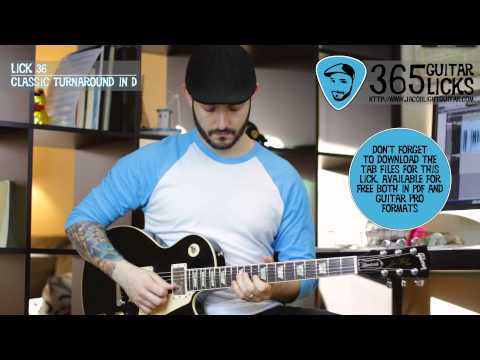 Lick 36/365 - Classic Turnaround in D | 365 Guitar Licks Project
