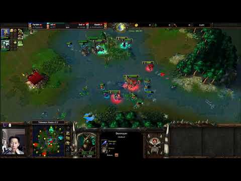 Fly100% (ORC) Infi (HU) vs 120 (UD) XiaoKK (ORC) - WarCraft 3 - 2v2 - WC4056