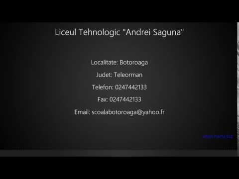 Liceul Tehnologic "Andrei Saguna" Botoroaga