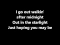 Lyrics~Walkin' After Midnight-Patsy Cline 