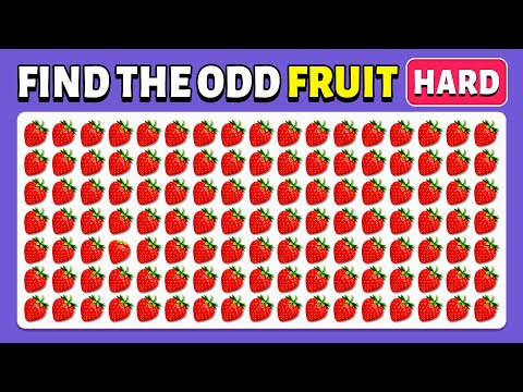 Find the Different Emoji – Fruit (Extreme Edition) 🍎🔥 | Easy, Medium, Hard – 30 Levels | Cow Quiz