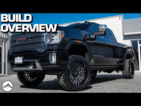 BUILD OVERVIEW: Lifted GMC Sierra 2500 | 3 Inch Rough Country Lift Kit | 22x12 Hostile Reaper Wheel