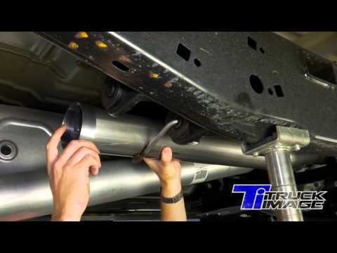 aFe Cat Back MACH Force Xp 4 exhaust Install on a 2015 F150 - TruckImage.com