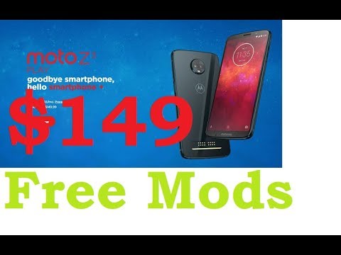 32GB Moto Z3 Play Unlocked Smartphone + Moto Stereo Speaker Mod $150 + Free S/H