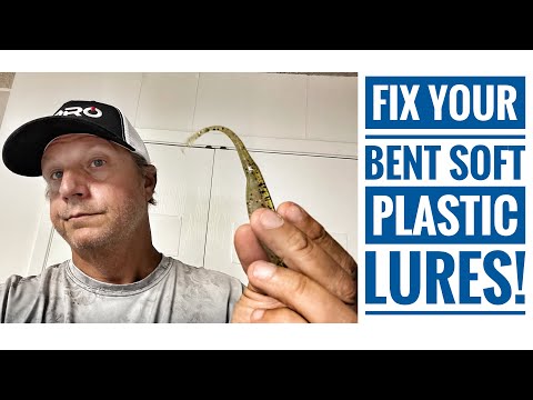 How to easily fix your bent up soft plastic worms and flukes !