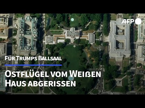 Für Trumps Ballsaal: Ostflügel vom Weißen Haus abgerissen | AFP