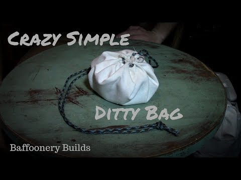 How to make an easy ditty bag for tinder and stowing gear baffonery builds