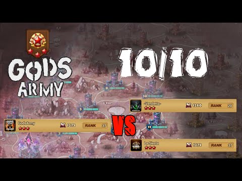 G3 Siege Gods Army vs Vendetta vs La Siesta 10/10