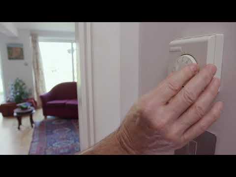 Part of a video titled Setting your room thermostat - YouTube