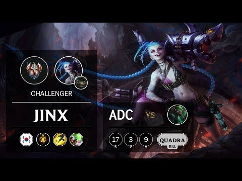 Jinx ADC vs Twitch - KR Challenger Patch 9.10