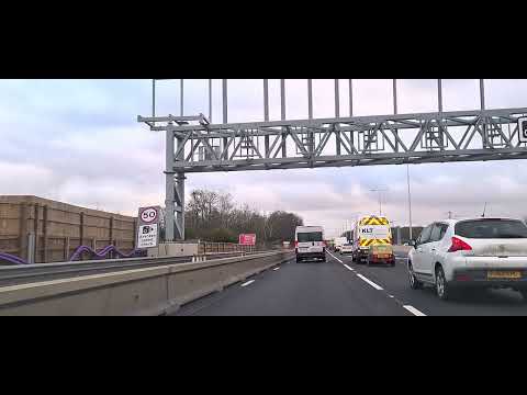 Driving on M4, M25 Motorway 🛣  Wednesday Morning