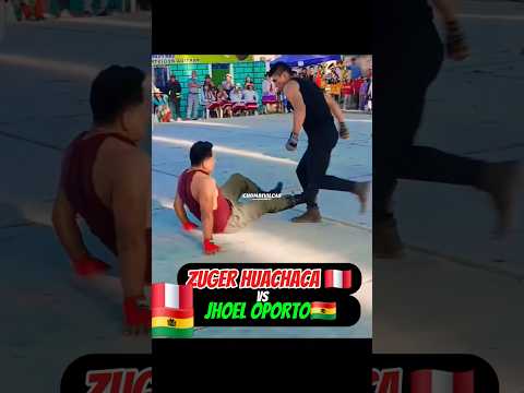 Zuger Huachaca falls between Bolivian Jhoel Oporto #boxeo #luchalibre #majurioja #ufc #mma #ufc4