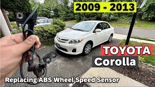 DIY 2009 2010 2011 2012 2013 Toyota Corolla Replacing ABS Wheel Speed Sensor