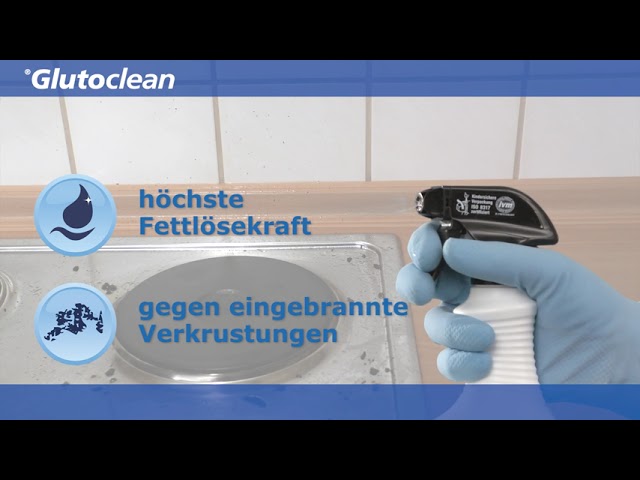 Video Teaser für Glutoclean Küchen Entfetter – beseitigt selbst hartnäckige Verkrustungen