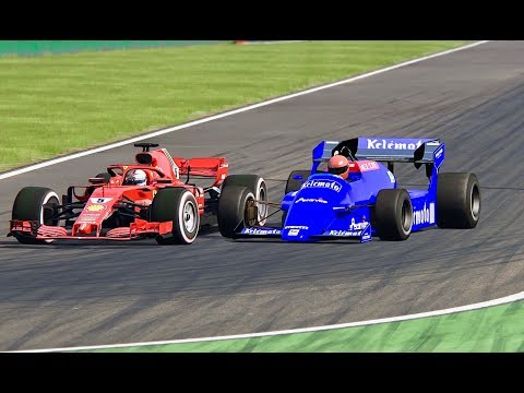 Ferrari F1 2018 vs Osella F1 1984 - Monza