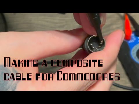 Building a Commodore Composite Video Cable
