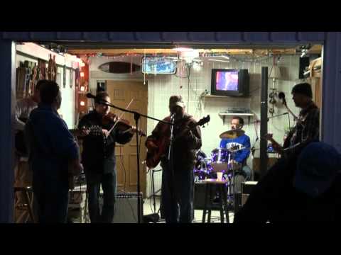 Faded Love Ed Carnes on Fiddle with Dennis Haycraft on lead vocal and bass with JTB front view