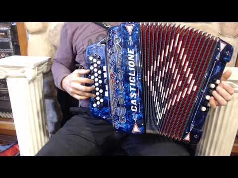 CAST5235GBL - Zafiro Decorated Castiglione Diatonic Button Accordion GCF Sol 34 12 $2699