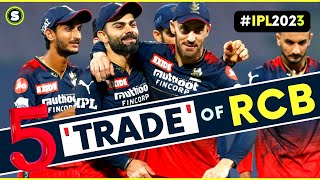 IPL 2023 : 5 Players RCB might Trade in Trading Window