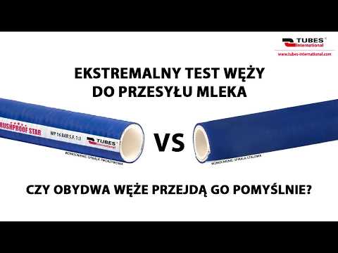 Test węża spożywczego do przesyłu mleka Crushproof Star - zdjęcie