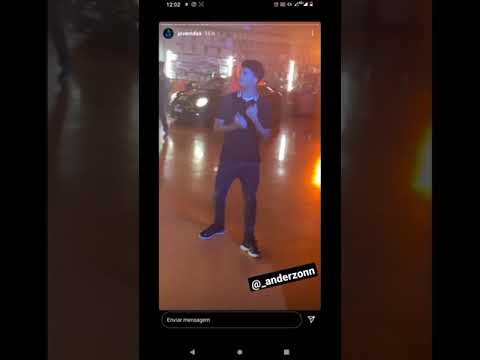 Jovem Dex gravando clipe com Mc Dricka e Alee