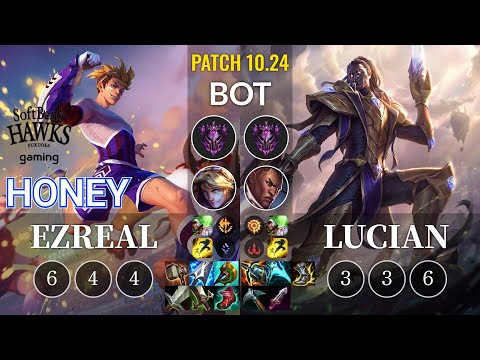 SHG Honey Ezreal vs Lucian Bot - KR Patch 10.24