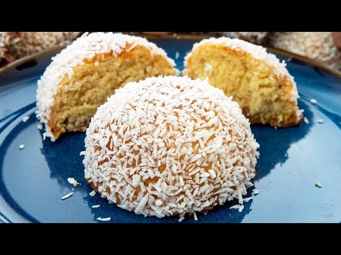 Coconut & Chocolate Snowball Cakes