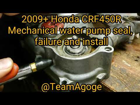 2009+ Honda CRF450R Mechanical Water Pump Seal Install